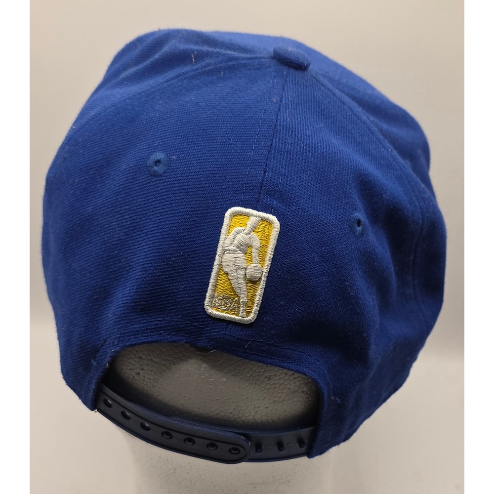 Golden State Warriors New Era 9FIFTY Snapback Hat Royal Blue NBA Flat Bill Cap - Picture 3 of 11